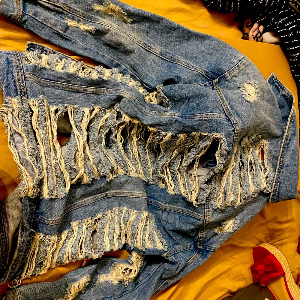 Fashion Nova oversized jean jacket